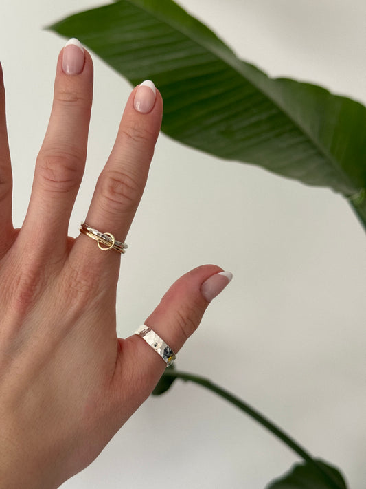 Mixed Metal Duo Ring
