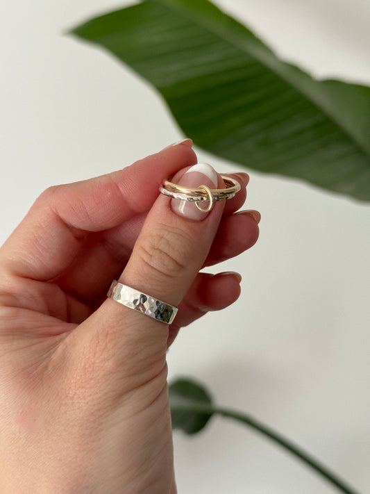 Mixed Metal Duo Ring