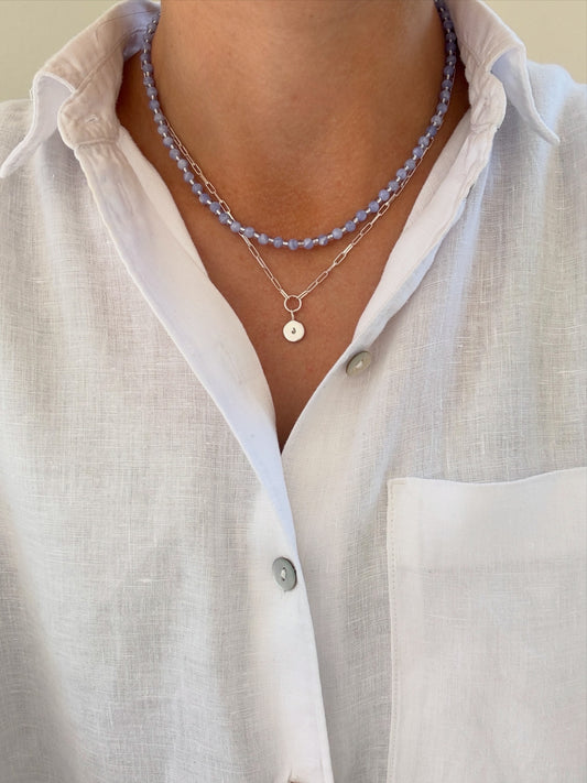 Lilac Beaded Necklace