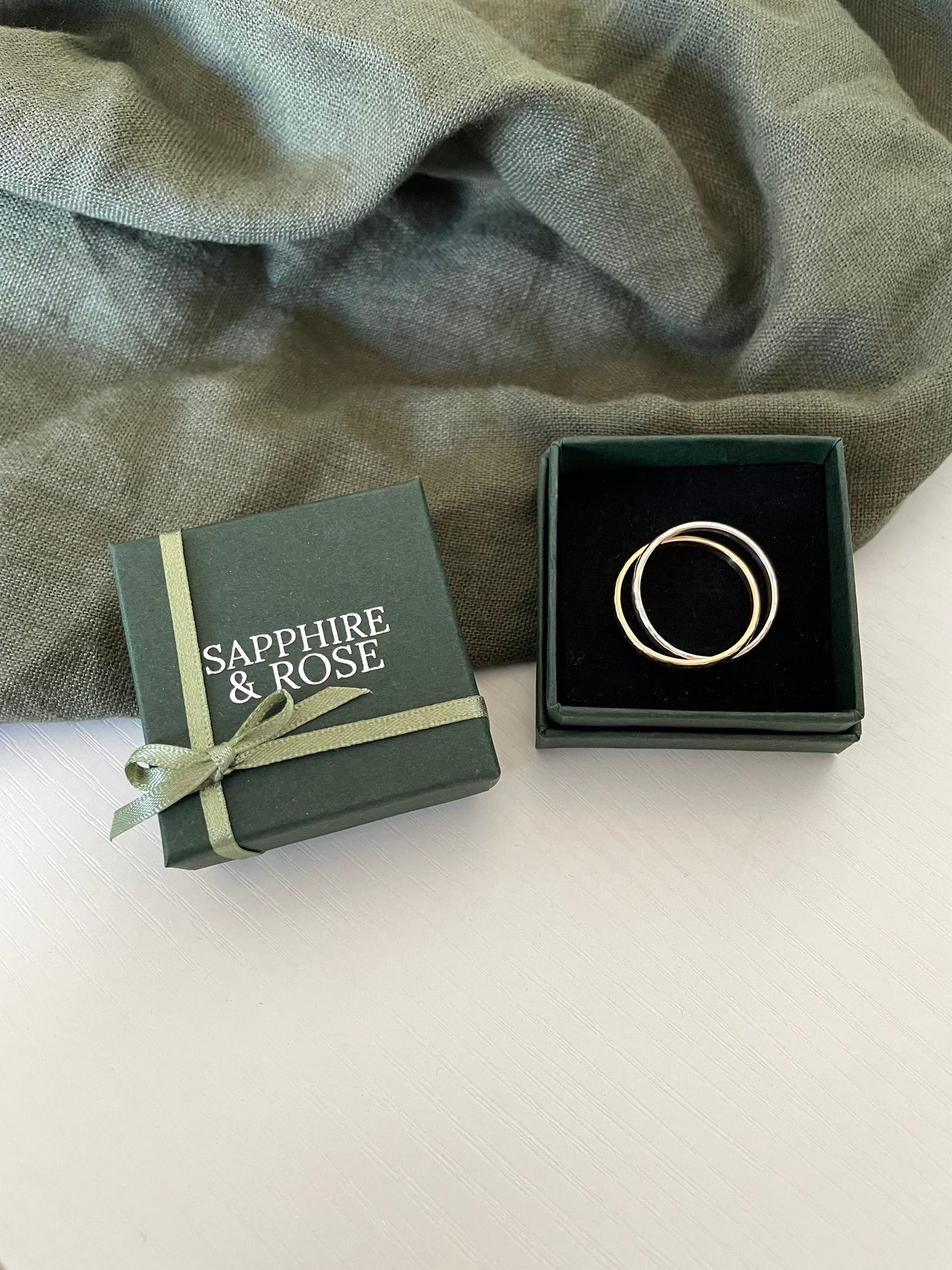 Mixed Metal Intertwined Ring