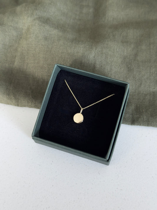 9ct Gold Disc Necklace