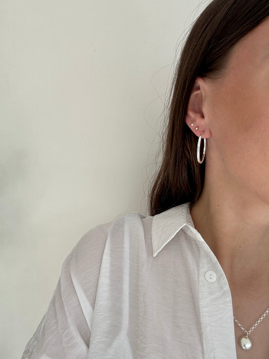 Large Hammered Hoops
