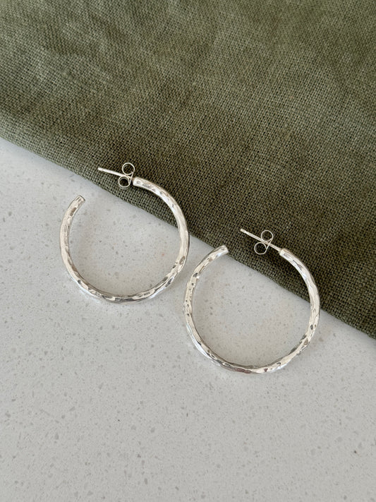 Large Hammered Hoops