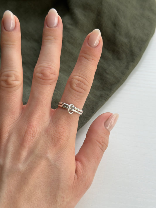 Silver Duo Ring