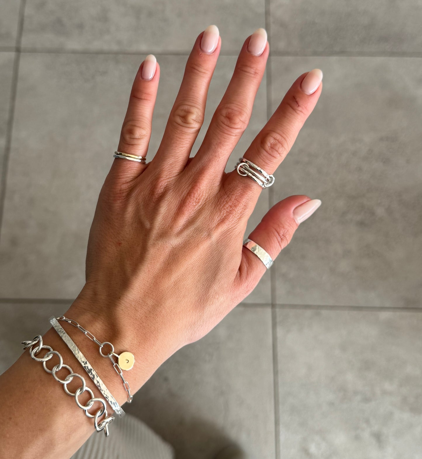 Mini Hammered Cuff