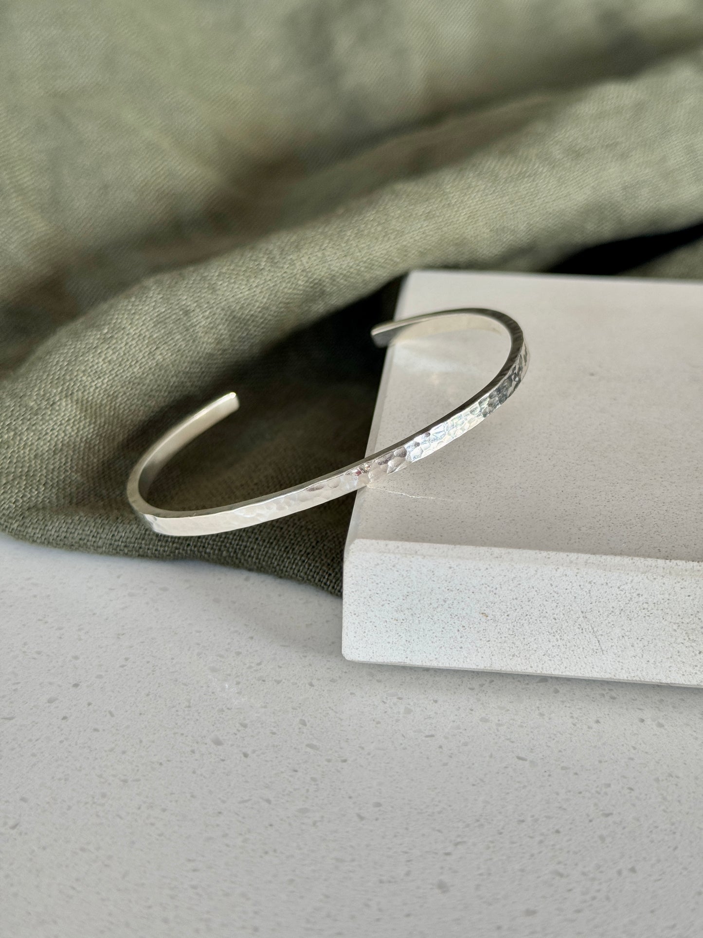 Mini Hammered Cuff