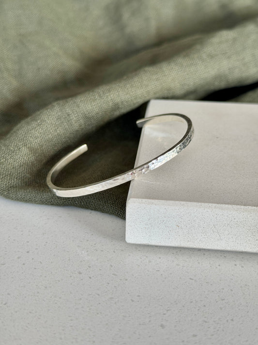 Mini Hammered Cuff