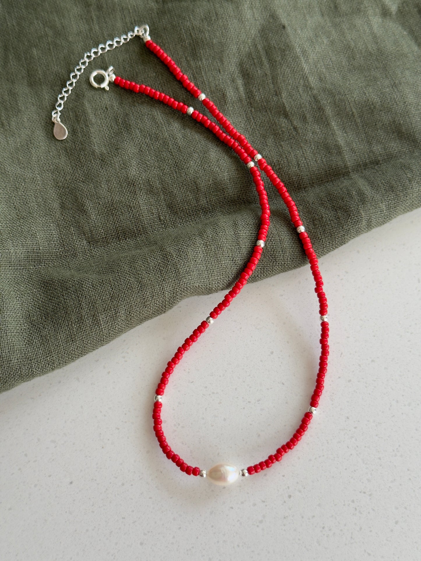 Summer Red Necklace
