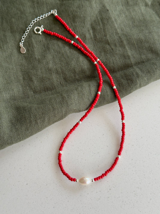 Summer Red Necklace