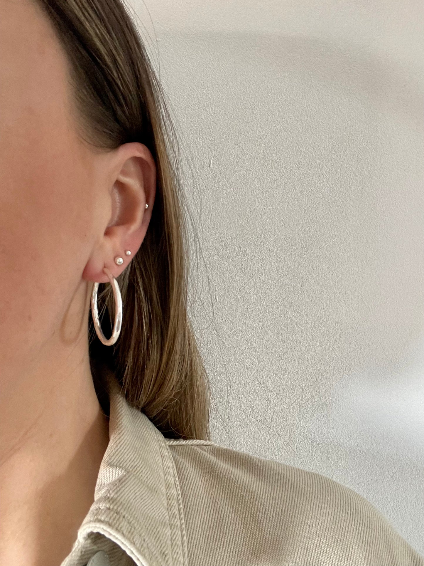Large Hammered Hoops