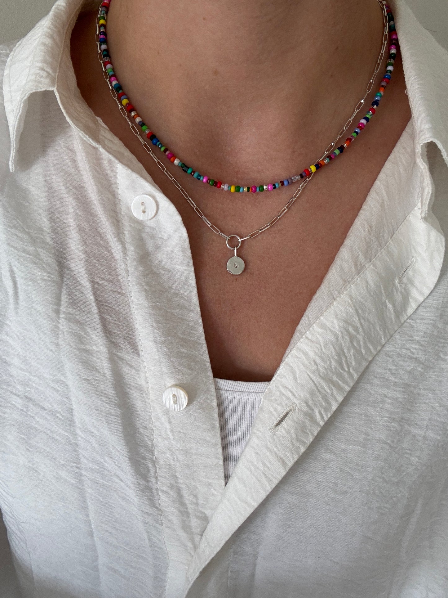 Multicoloured Beaded Necklace