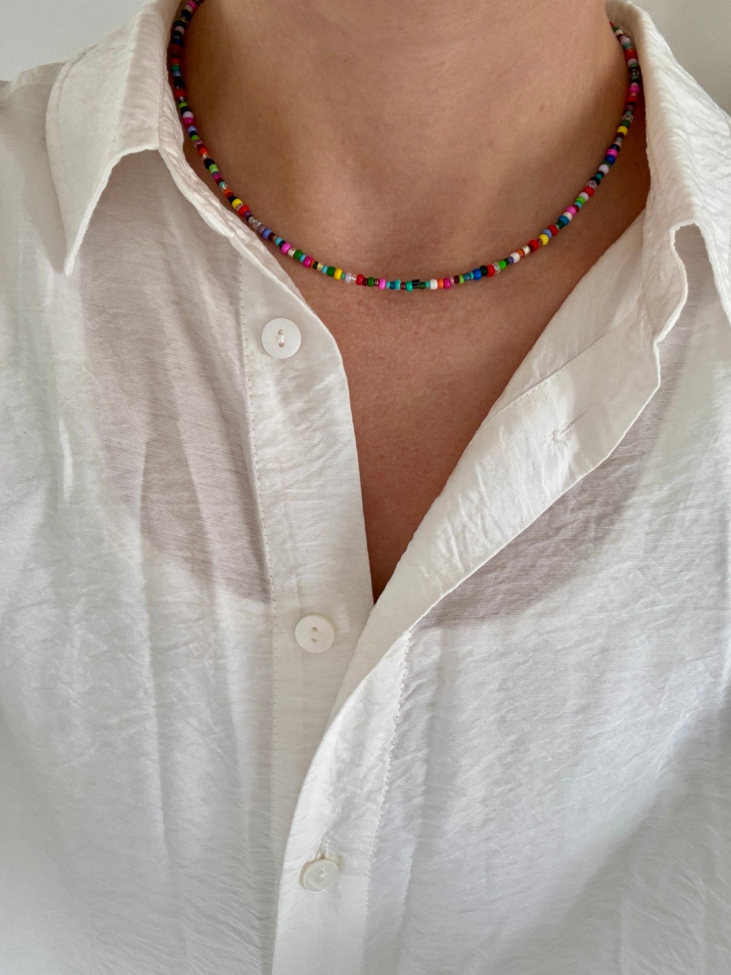 Multicoloured Beaded Necklace
