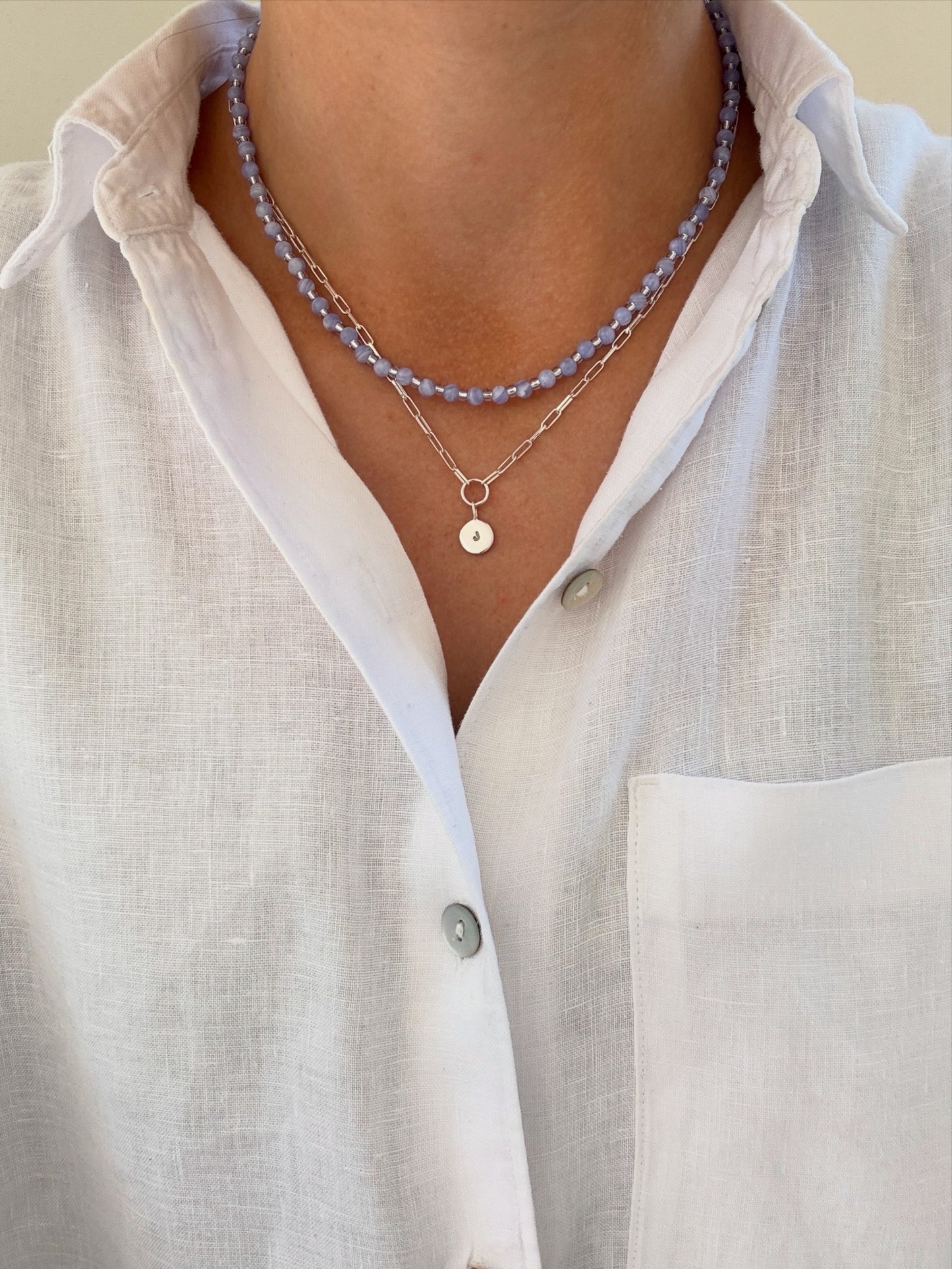 Lilac Beaded Necklace