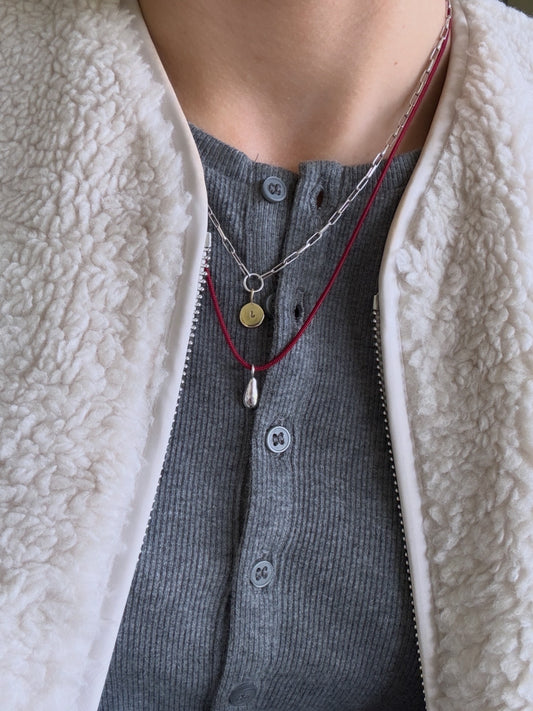 Teardrop Cord Necklace