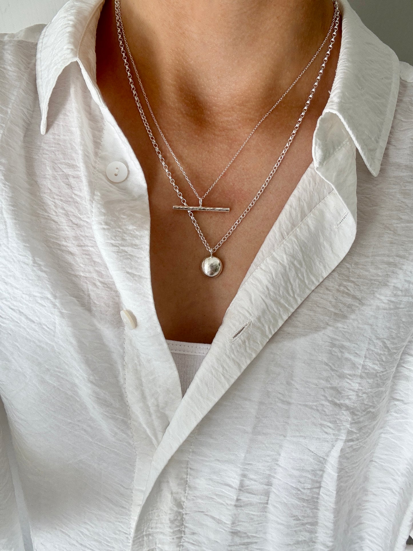 Dainty T Bar Necklace