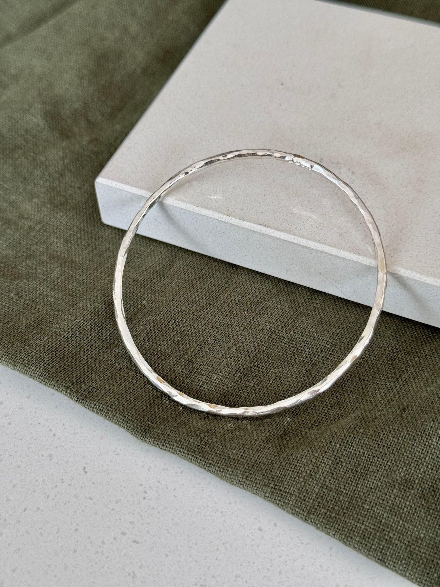 Signature Hammered Bangle