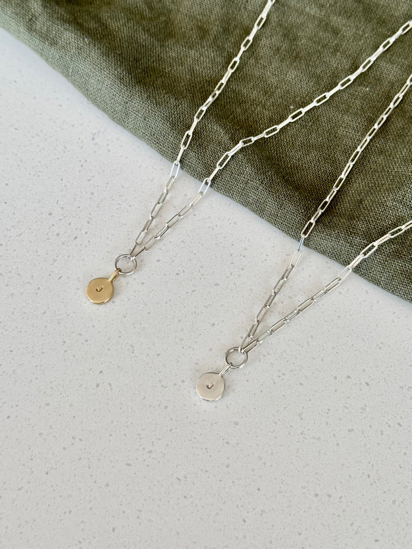 Signature Silver Initial Necklace
