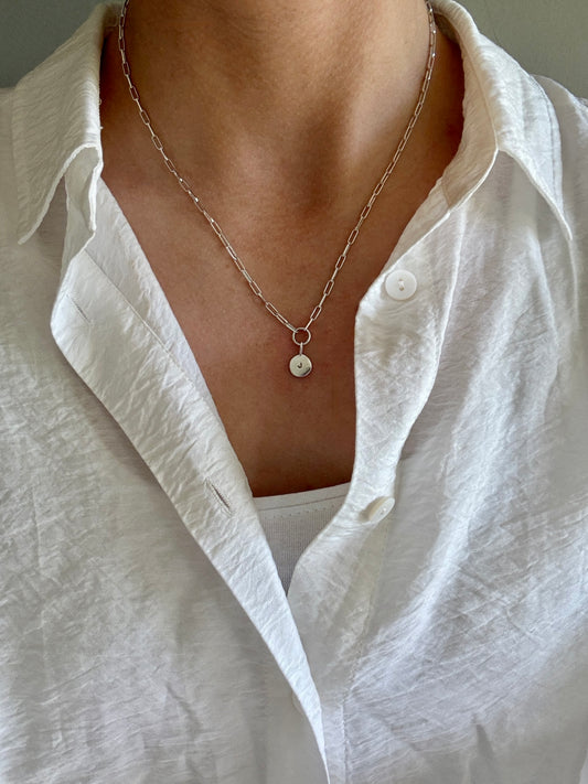 Signature Silver Initial Necklace