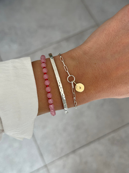 Pink and Red Bracelet