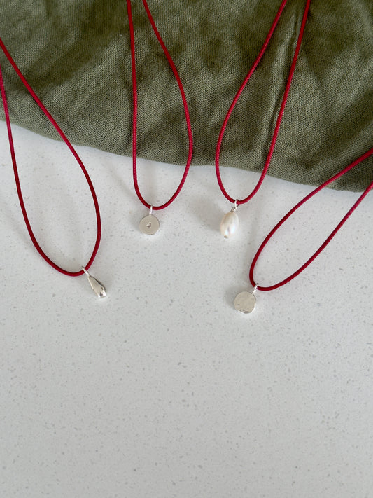 Hammered Cord Necklace