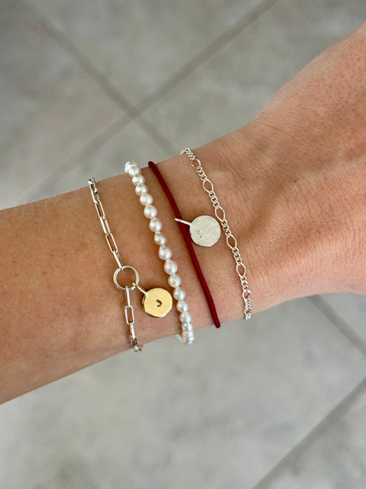 Hammered Cord Bracelet