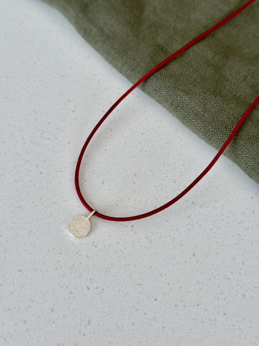 Hammered Cord Necklace