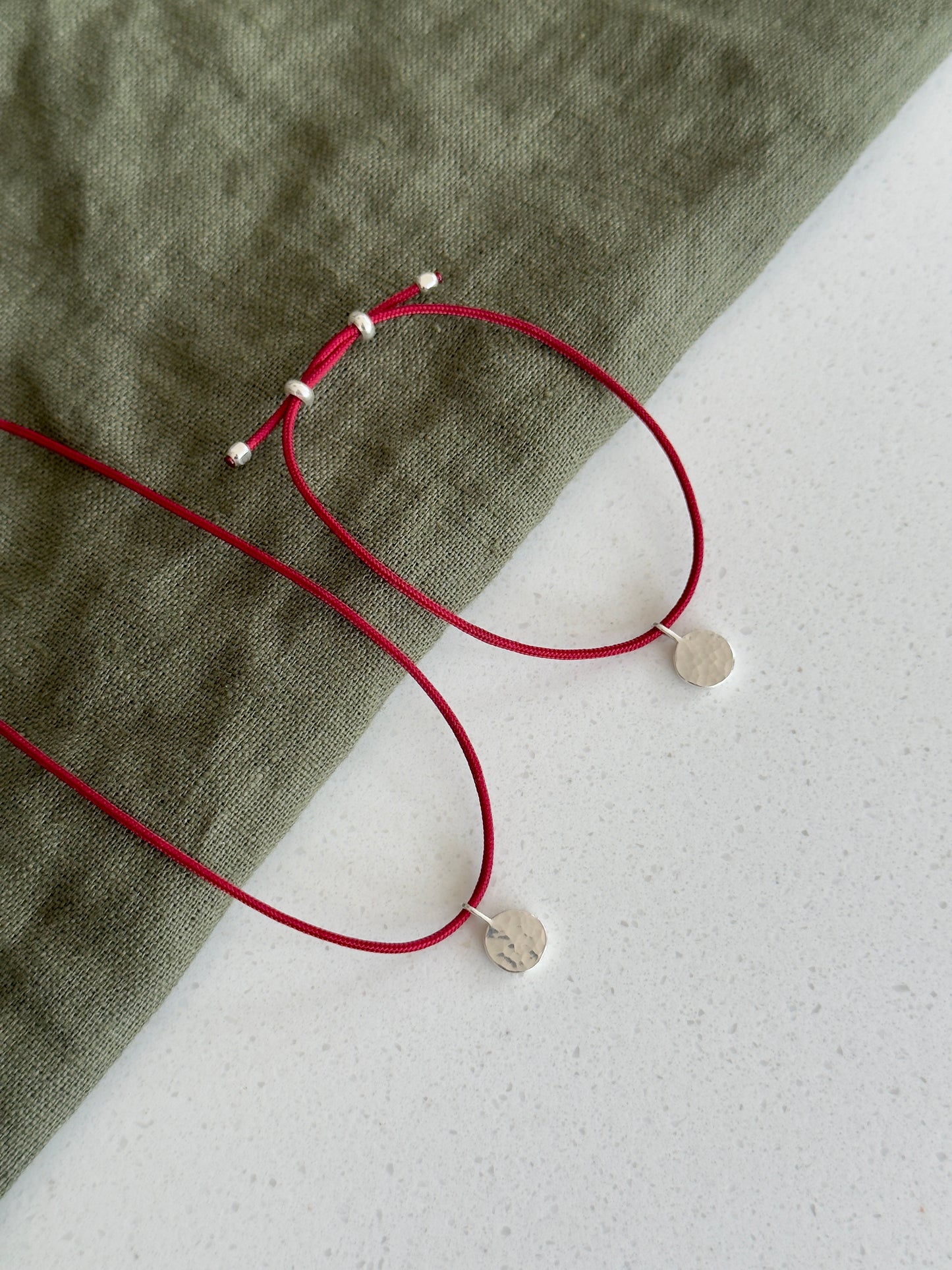 Hammered Cord Bracelet