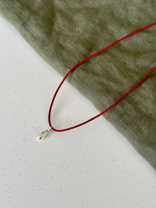 Teardrop Cord Necklace