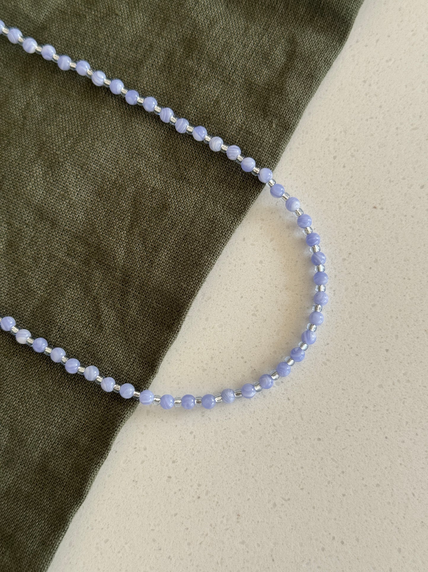 Lilac Beaded Necklace
